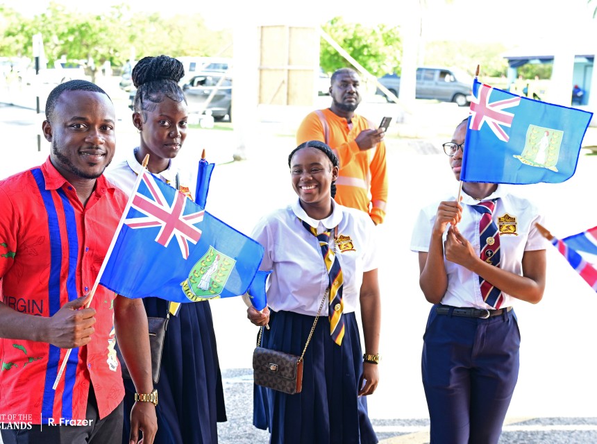 Community Members Welcoming Team BVI Photo 1
