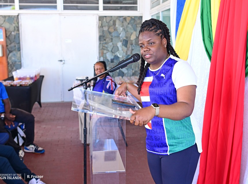 Hon. Sharie de Castro Addressing CARIFTA53 Participants